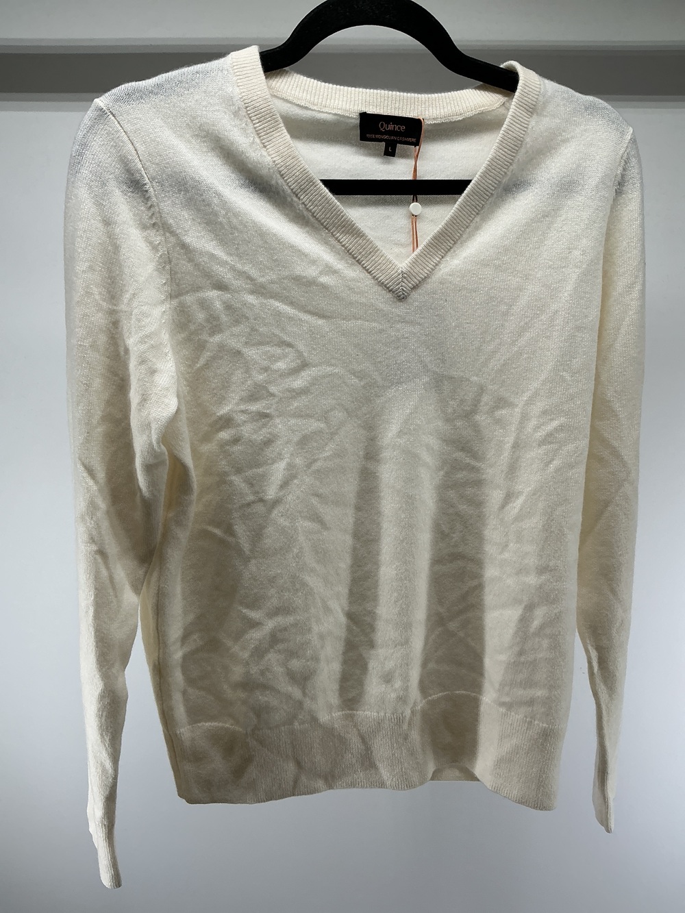 Mongolian Cashmere V-Neck Sweater